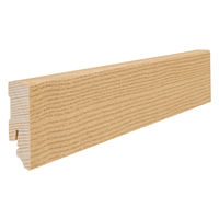 Stecksockelleiste 16x58x2200mm Eiche invisible furniert geölt