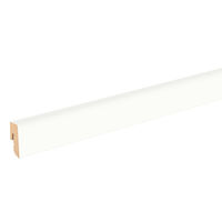 Stecksockelleiste 16x40x2200mm weiß Grundierfolie