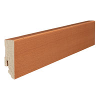 Stecksockelleiste 16x58x2200mm Buche gedämpft furniert matt-versiegelt