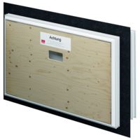 Fenster HWD 3-fach re 1000x1000x240 ACO Therm 3.0, mit Flansch