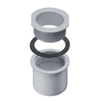 Kastenrinnen-Schraubstutzen 81132 DN 50 grau