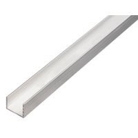 U-Profil Alu natur 8x10x8x1,0x1000 mm