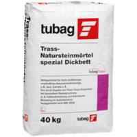 tubag TN-s 0-4mm 40kg Trass-Natursteinmörtel Dickbett spezial