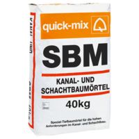 Kanal-u.Schachtbaumörtel SBM 4mm 40kg grob, Verbrauch: ca. 45 kg/m² bei Kanalklinker NF und RF K