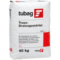 tubag Trass-Drainagemörtel TDM 40kg Unterbaumörtel wasserdurchlässig