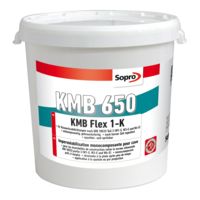 SOPRO Bitumen-Dickbeschichtung 1K 30l KMB 650 Flex, polystyrolgefüllt Verbrauch: 3,9 - 5,1 l/m² je nach Lastfall