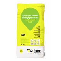 weber.san 958 Sanierputz weiß 20kg einlagig und schnell