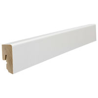 Stecksockelleiste 16x40x2200mm weiß foliert strong matt 9016 ral