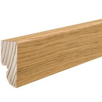Sockelleiste 16x40x2500mm Eiche furniert geölt + Dämmstreifen o.Fräsung