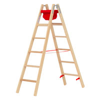 Holz-Stufenstehleiter 2x6 Stufen
