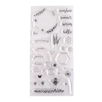 Clear Stamps-Bienensommer 28 Motive 97x205mm 1 Bogen