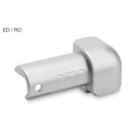 Schl.RONDEC ED/RO110E Außenecke Dekorprofil Edelstahlimitat H=11mm