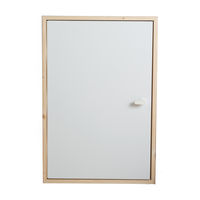 Kniestocktür weiß besch. 80x56x11,5cm Rohbaumaß