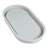 Gießform Untersetzer Oval 17,8x9,5x1,6cm Silikon