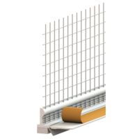 Laibungsprofil 3040-PGL PVC 6mm 2,6m mit Gewebe und Lippe