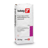 tubag TNH-flex naturweiß 25kg Trass-Natursteinhaftschlämme
