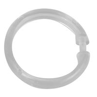 Duschvorhangringe groß transparent Schöner Wohnen, 16 Stück