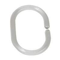 Duschvorhangringe klein transparent Schöner Wohnen, 16 Stück