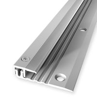 Endprofil PF377V silber 100 cm Combi Vinyl Aluminium eloxiert