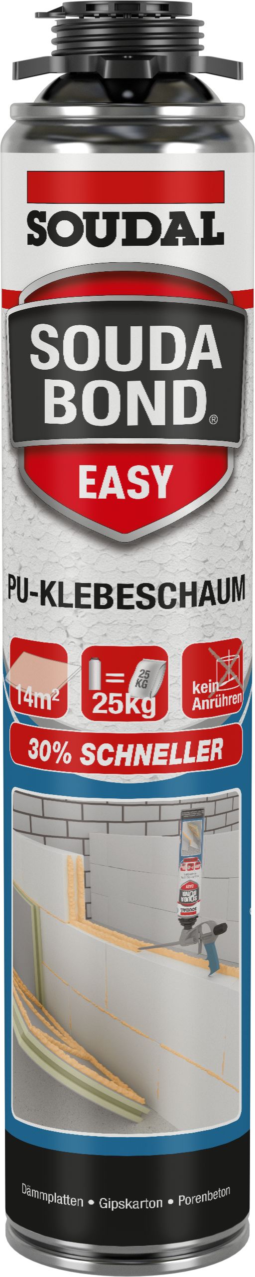 Soudabond Easy orange 800ml Polyurtehan-Klebeschaum, lösemittelfrei
