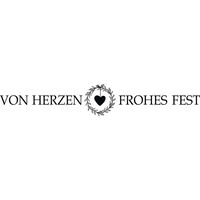 Stempel Von Herzen frohes Fest 2x10cm