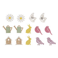 Holz Streuteile "Summer" bunt 2,2-4cm