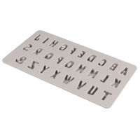 Silikon Gießf. Mini ABC 14,5x26x1cm 27 Formen