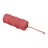 Makramee Garn Ø3mmkoralle 70m ca. 210g