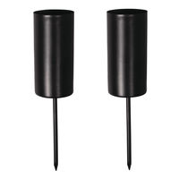 Stabkerzenhalter schwarz Ø2,3cm