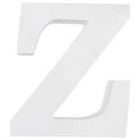 MDF Buchstabe Z weiß 9,7x2x11cm