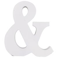 MDF Zeichen & weiß 9,2x2x11cm