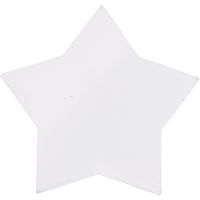MDF Symbol Stern weiß 10,9x2x11cm