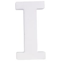 MDF Buchstabe I weiß 5,4x2x11cm