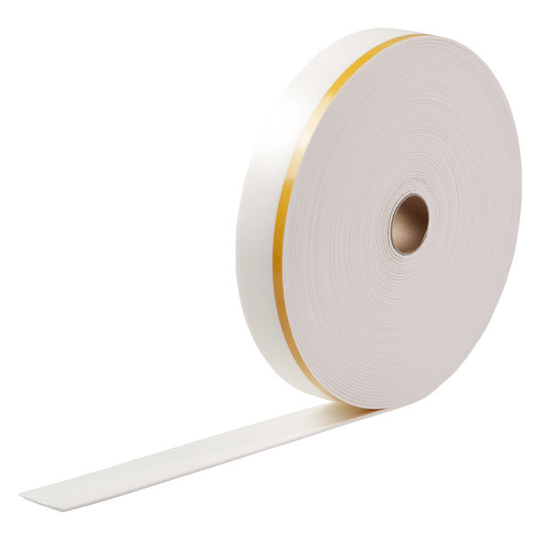 Prima Trennstreifen 50 mm br. Ro=30m mit 10mm Selbstklebestreifen weiß