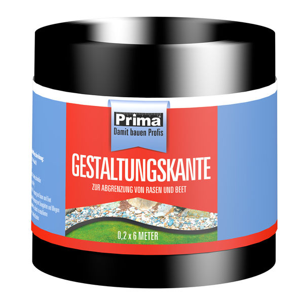 Prima Gestaltungskante schwarz 0,2x6m
