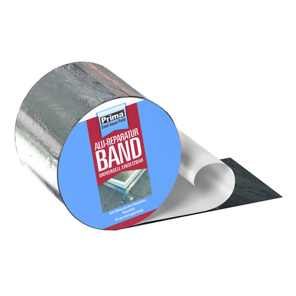 Prima Alureparaturband schwarz 15cm 10m