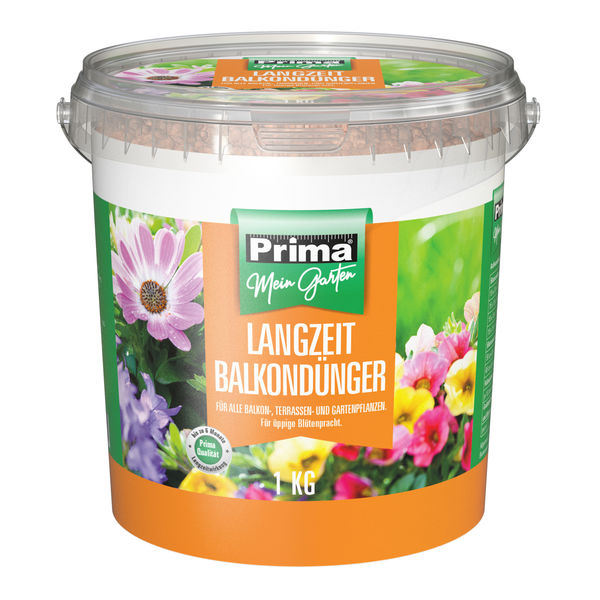 Prima Balkondünger Depot Eimer 1kg NPK 24+8+16 100% umhüllter LZD