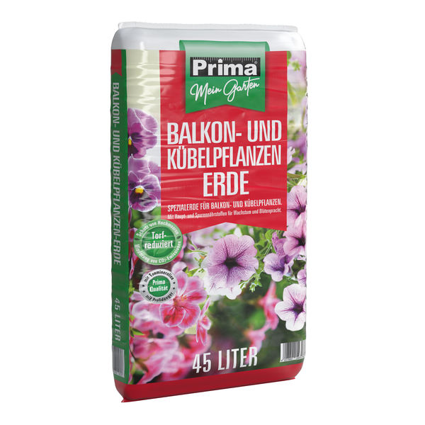 Prima Balkon-u. Kübelpflanz.Torfred. 45l Rez. 50% Torf und 50% Torfersatzstoffe