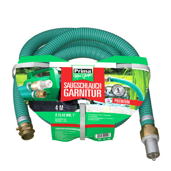 Prima Saugschlauchgarnitur 4m 1"