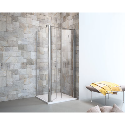 Prima EV Doppelpendeltür re+ST 80x80cm ST=Seitenteil, Höhe 195cm, EuroVario