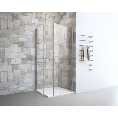 Prima EV Eckeinstieg 2-tlg 900x900mm 2 Pendeltüren, H 195cm, EuroVario