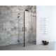 Prima EV+ Eckeinst.Tür+FT,4-tlg. 90x90 Black, FT=Festteil, ST=Seitenteil,H200cm