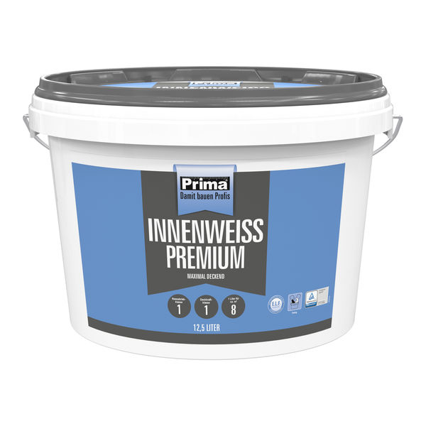 Prima Premium Innenweiß 12,5L Krautol stumpfmatt D1/8,0/N1 HBZ-1