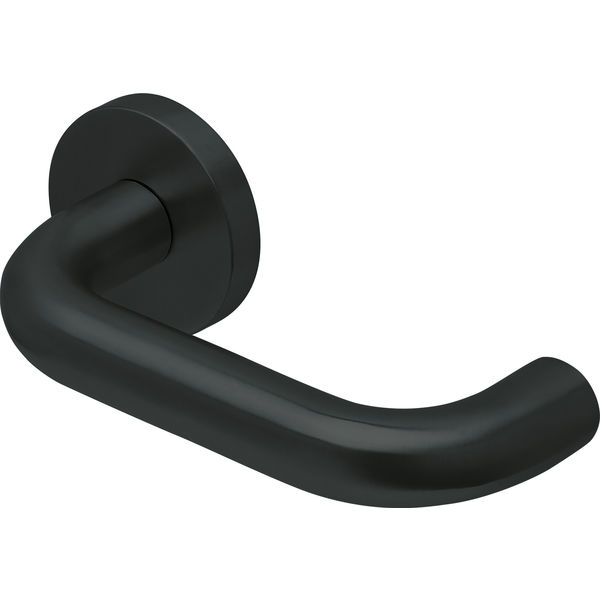 Prima Drückergarnitur Indus PZ D L schw Wechsel mit gekröpftem Kugelknopf, D=DIN