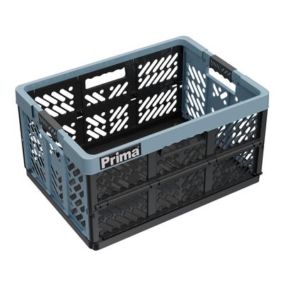 Prima Profi-Klappbox 45L blau/anthrazit mit Softgriffen 54x37x28cm