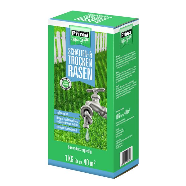 Prima Schatten- & Trockenrasen 1kg für 40m²