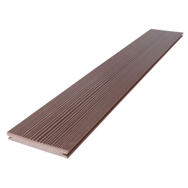 Prima WPC Diele Maesto br 19x145x3000 mattiert, strukturiert und gewellt braun