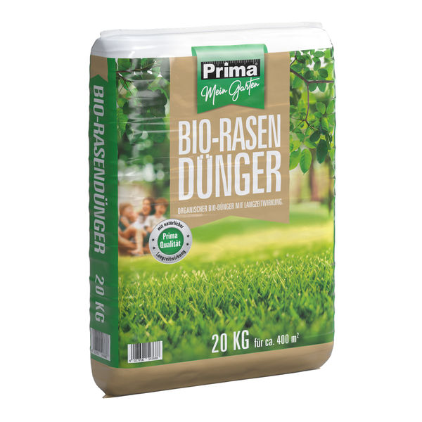Prima BIO Rasendünger organisch 20kg NPK 9+3+6 chloridarm