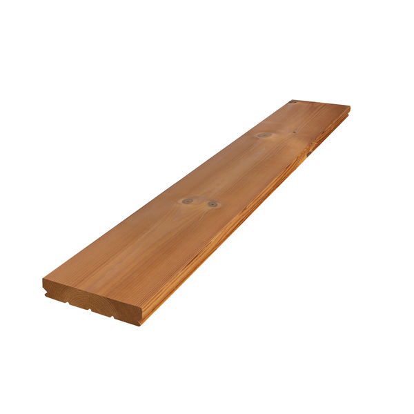 Prima Diele Thermoholz Kie 26x140x4200mm Kiefer / mit seitlicher Nut glatt/glatt