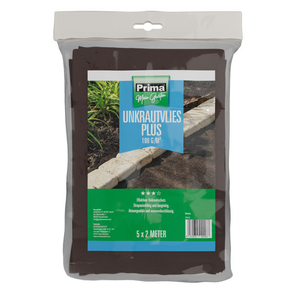 Prima Unkrautvlies Plus 100g 5x2m braun gefaltet
